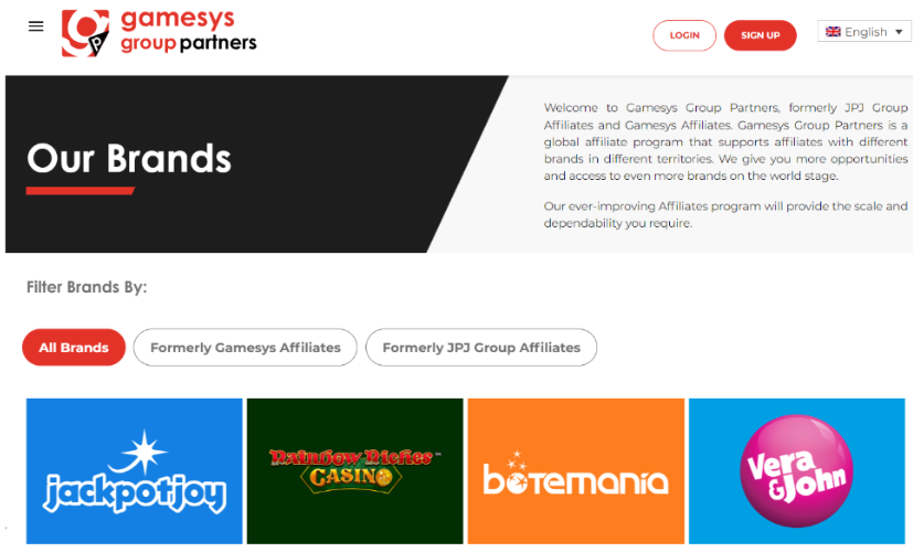 Gamesys Group Partners
